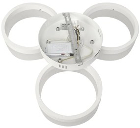 Stropné LED svietidlo Ring, 3x LED 36w, 4000k, w