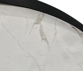 Odkladací stolík s keramickou doskou s mramorovým vzhľadom