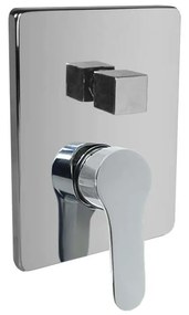Mereo Mereo, Sprchová podomietková batéria s trojcestným prepínačom, Zuna, Mbox, kryt,chróm, MER-CB60157ZC