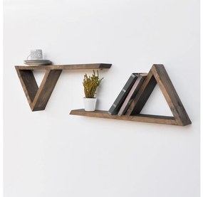 SADA 2x Nástenná polica smrek