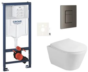 Závesný wc set do ľahkých stien / predstenová montáž Glacera Ava SIKOGRSAVASCAL0, 1 ks