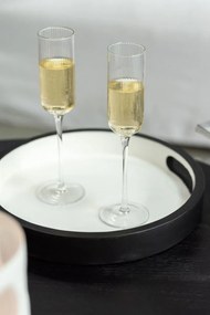 Pohárik na šampanské s vrúbkovaním Ralph - Ø7*26cm / 180ml