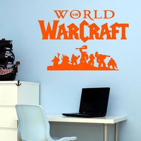 Veselá Stena Samolepka World of Warcraft Farba: oranžová, Veľkosť: 80 x 53 cm
