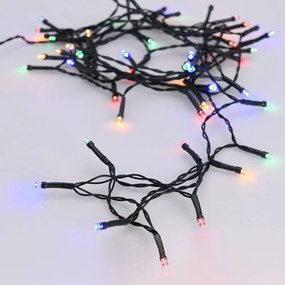 Home Elements Solárna svetelná reťaz 50 LED, farebná