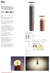 Redo 90591 - Vonkajšie LED svietidlo BIRO LED/12W/230V 3000K 70cm CRI90 IP65 antracit