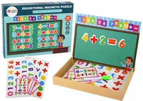 Lean Toys Sada edukačných magnetických puzzle – Matematické počty