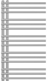 Mexen Neptun, vykurovacie teleso 900x500 mm, 291 W, chrómová, W101-0900-500-00-01