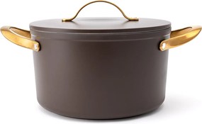 Elmich Nepriľnavý keramický hrniec Zen Ø 24 cm – hnedozlatý