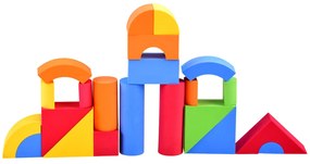 JOKOMISIADA Mäkké farebné penové bloky 80 kusov ZA3856