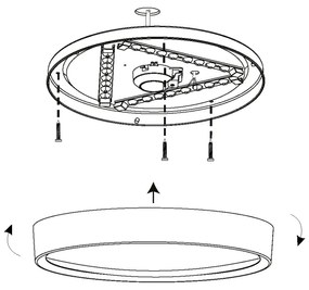 Eglo 98603 - LED Stropné svietidlo MUSURITA LED/16,8W/230V