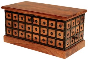 furniture-nabytek.cz - Rustikalna truhla 90x45x45 z masívu palisander