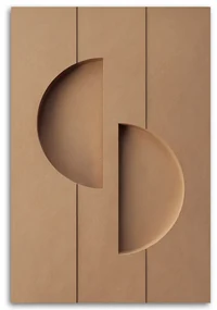Gario Obraz na plátne Béžová reliéfna geometria Rozmery: 70 x 100 cm