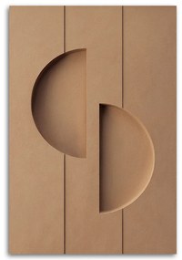 Gario Obraz na plátne Béžová reliéfna geometria Rozmery: 80 x 120 cm