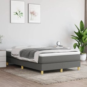 Boxspring posteľ s matracom tmavosivý 120x200 cm látka 3144160