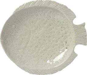 Ib Laursen Kameninová tácka Fish Ocean White