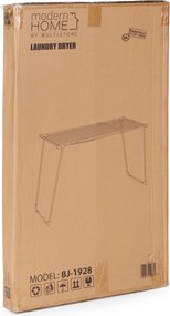 ModernHome Teleskopický, skladací sušiak na bielizeň - čierny