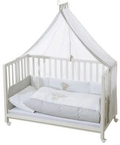 roba Detská postieľka Room Bed, 60 x 120 cm (Medveď lámač sŕdc, biela)  (100341028)