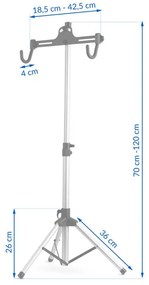 JAKS MONTÁŽNY STOJAN NA BICYKEL MB2 - STRIEBORNÝ