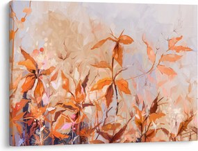 Obraz - Maľované kvety (70x50 cm)