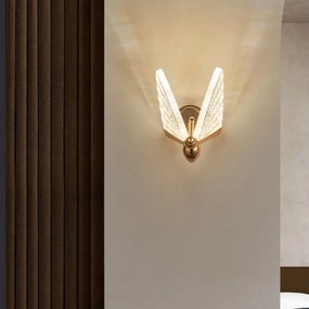 Toolight Toolight, LED nástenné svietidlo, 5W, 3000K, LHJ104-1W, svetlé ružové zlato, OSW-50042