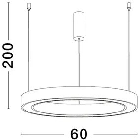 LED luster Sting 60 zlatá