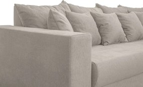 Pohovka rozkladacia na lôžko Genf, béžová látka