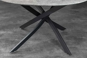 Okrúhly jedálenský stôl Pahukumaa 120 cm vzor sivý kameň