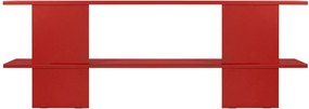 Červený kovový regál 160x57x37 cm Hes – noo.ma