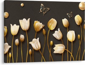 Obraz - Tulipány - abstraktné (70x50 cm)