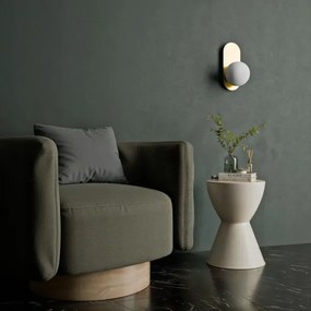 Nástenné svietidlo 1xE27/40W/230V zlaté/biele