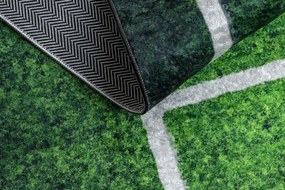 Detský koberec protišmykový BAMBINO 58690 futbalové ihrisko, zelený