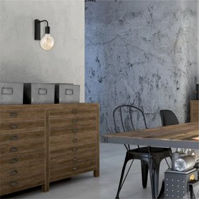 Nástenné svietidlo ASTRID 1xE27/60W/230V matná čierna