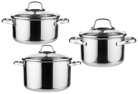Livarno home Súprava hrncov z nehrdzavejúcej ocele, 3-dielna  (800008519)