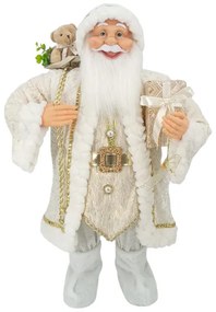 Dekorácia Vianočný Mikuláš Biely 80cm