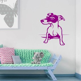 Veselá Stena Samolepka na stenu na stenu Pes Jack Russell Terrier Farba: černá