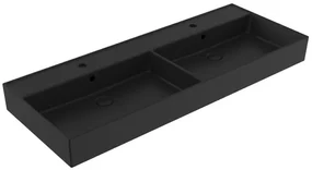 Dvojumývadlo SAT Infinitio 120,4x46,5 cm černá mat SATINF212046BKM