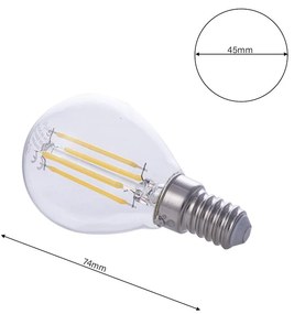 Dekoračná LED žiarovka E14 neutrálna 4000k 4w 400 lm