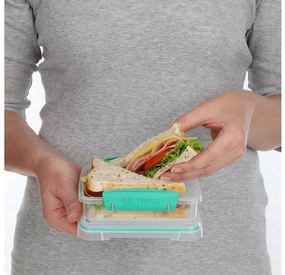 Krabička, box na desiatu - SISTEMA TOAST, zelená