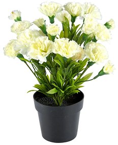 Die moderne Hausfrau Umelá kvetina Karafiát, biely