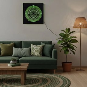 LED drevený obraz Mandala – svetelný obraz | SENTOP LED0251