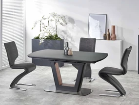 Rozkladací jedálenský stôl 160-240 cm Billie (antracit) (pre 6 8 osôb). Akcia -14%. Vlastná spoľahlivá doprava až k Vám domov. 1048719