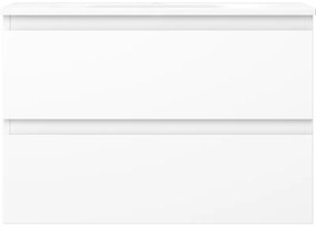 Mexen Orio, kúpeľňová skrinka 70 cm s umývadlom Vela, 2 zásuvky, biela matná, 91A10-07047-2-BFF01-W23M01