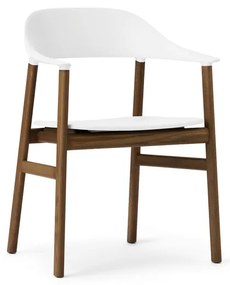 Stolička Herit Armchair – biela/dymový dub