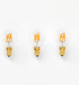 Teplá LED filamentová stmievateľná žiarovka E14, 3 W Pluto – tala