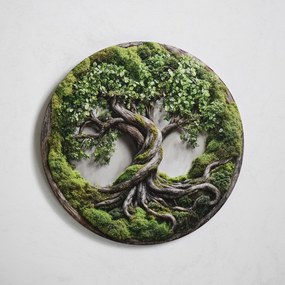 DUBLEZ | Machový strom života - Luxusná imitácia na dreve
