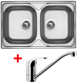 Set Sinks CLASSIC 800 DUO V matný + PRONTO