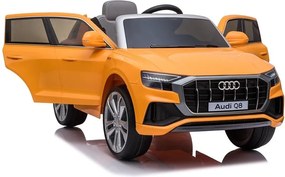 LEAN CARS Audi Q8 batéria auto JJ2066 žltá lakovaná