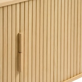Nízka komoda v dekore duba s posuvnými dverami v prírodnej farbe 76x160 cm Cavo – Unique Furniture