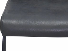 Jedálenská stolička Rindul, antracitová látka v optike lesklej kože