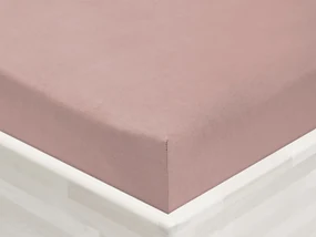 Jersey napínacie prestieradlo JR-024 Hnedoružové 90 x 200 - výška 20 cm
